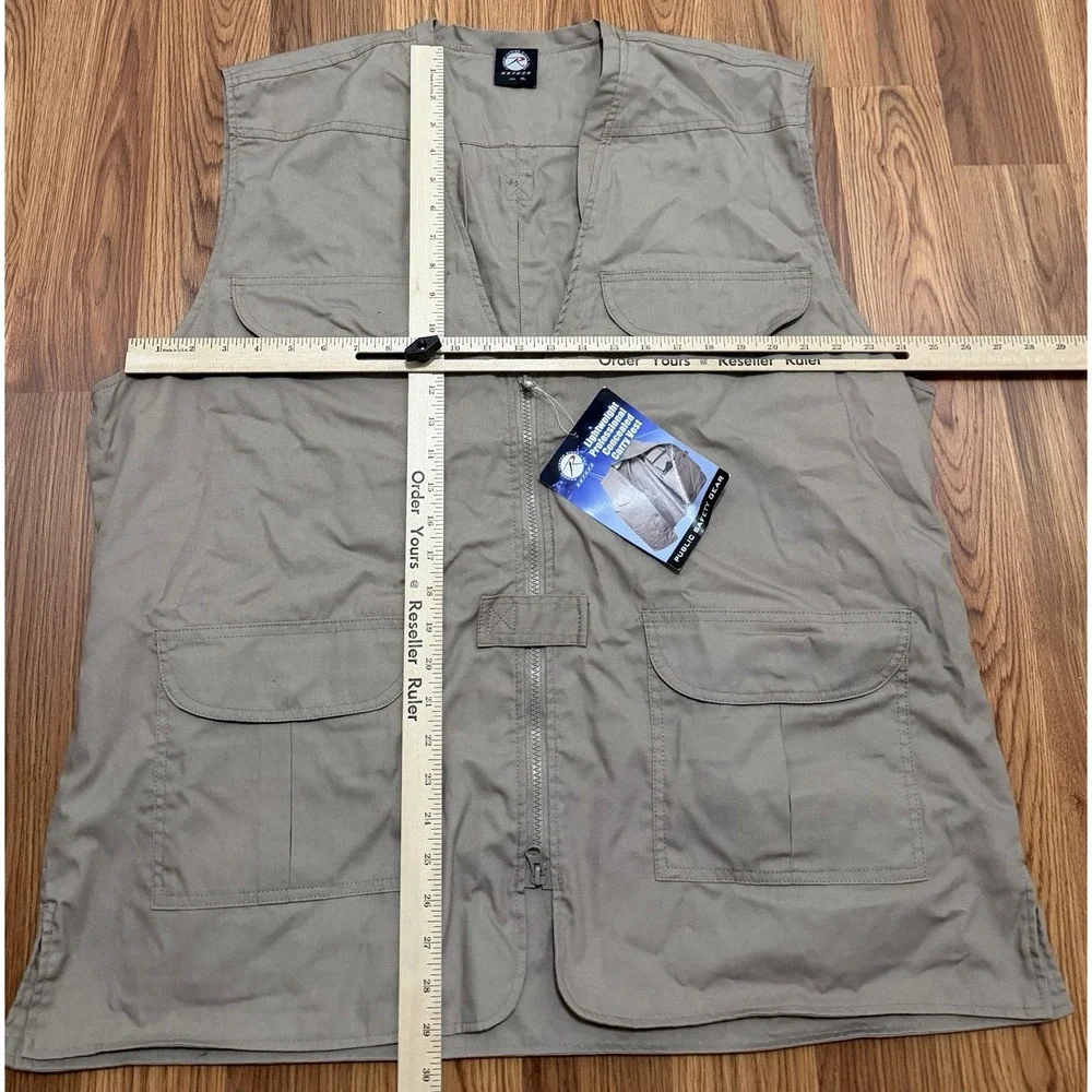 Rothco Concealed Carry Vest Mens Extra Large Khaki Lightweight Professional NWT
